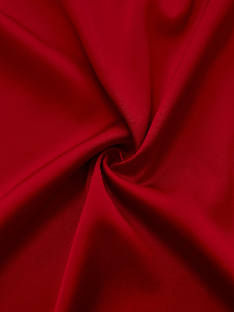 [Vorverkauf] Rot 1940er Satin 3D-Schmetterling Split Slip Nachthemd