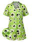 [Vorverkauf] Grün 1970er Halloween Augapfel Revers Pyjama Set