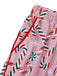 Rosa 1940er Weihnachten Zuckerstange Pyjama Set