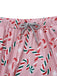 Rosa 1940er Weihnachten Zuckerstange Pyjama Set