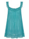 Schwarz 1950er Bogen Spitze Besatz Netz Babydoll Nachthemd
