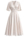[Pre-Sale] Cream Color 1950s Floral Lace Nightgown 3
