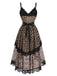 [Pre-Sale] Black 1930s Lace V Neck Nightgown 4