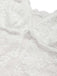 Weiß 30er Satin-Nachthemd mit Spitze