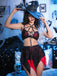80er Gothic Dessous-Set mit Neckholder