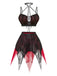 80er Gothic Dessous-Set mit Neckholder