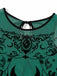 80er Cold-Shoulder Dessous-Set mit Print