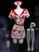 Weiß 80er Halloween mit Blood und Splatter