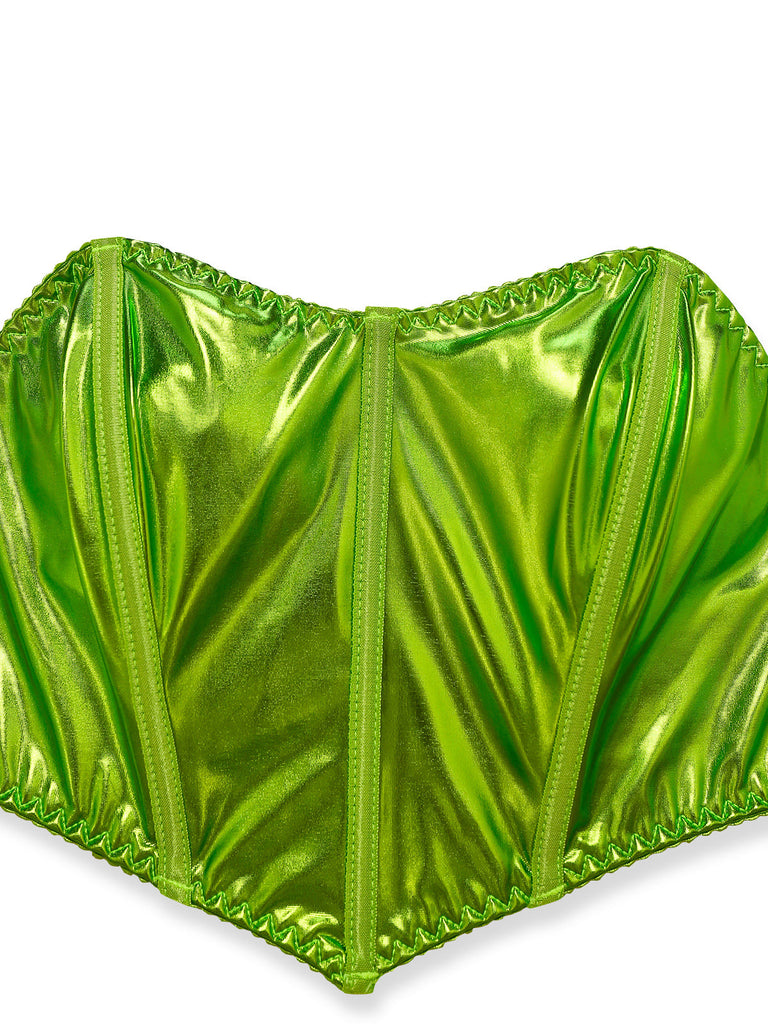80er Metallic-Feen-Pyjama-Set mit Tüll und Flügeln