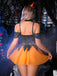 80er Cold-Shoulder Halloween Dessous-Set