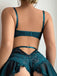 60er Spitzen-Dessous-Set mit Strapsen und Schnürung