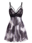 50er Babydoll-Negligé mit Ombré-Mesh und Spitze