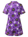 50er Geister-Kürbis-Print Pyjama-Set mit Oberteil & Shorts