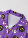 50er Geister-Kürbis-Print Pyjama-Set mit Oberteil & Shorts