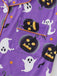 50er Geister-Kürbis-Print Pyjama-Set mit Oberteil & Shorts