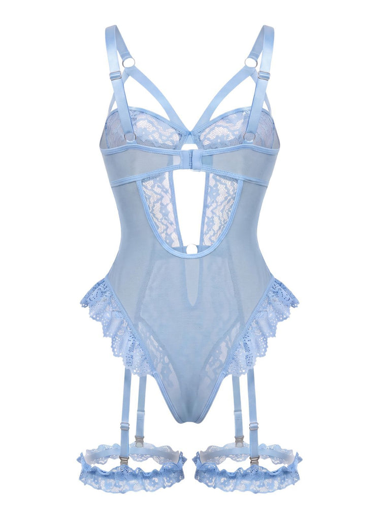 50er Body mit Cut-out und Spitze