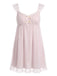 50er Netz-Nachthemd mit Rüschen und Schleife