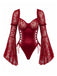 Roter 60er Spitzen-Korsettbody