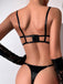 Grünes 30er Dessous-Set mit Schleife und Cut-out