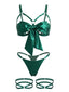 30er Dessous-Set mit Schleife und Cut-out