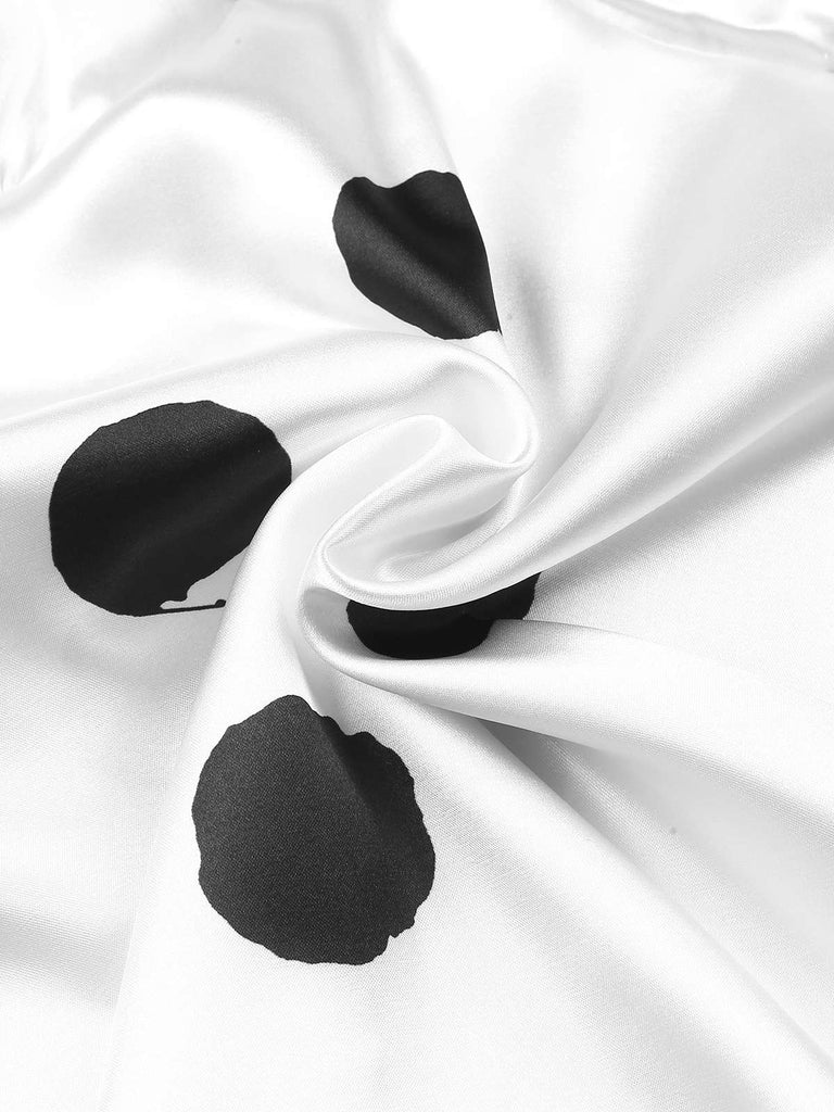 1950er Polka Punkt Spitze Unterhemd Nachtwäsche