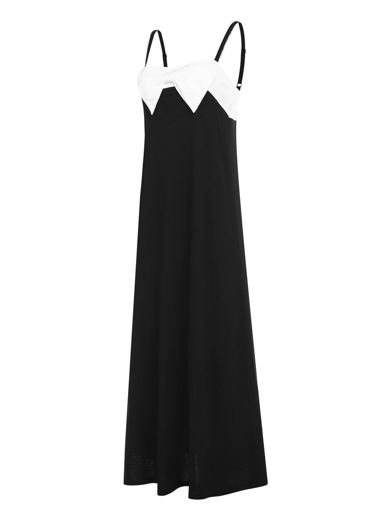 Schwarz & Weiß 1930er Schleife Träger Nachtwäsche