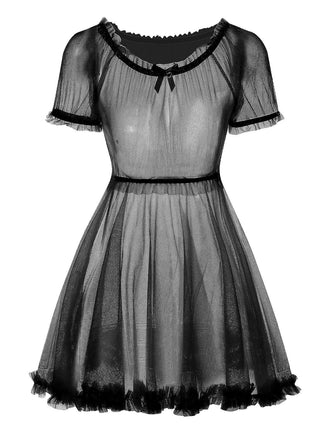 1960er Puffärmel Netz Tutu Pyjama-Set