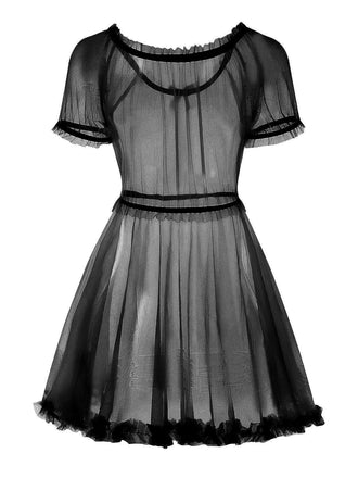 1960er Puffärmel Netz Tutu Pyjama-Set