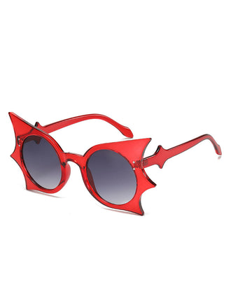 Rot Halloween Fledermaus Flügel Gothic Sonnenbrille