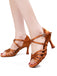 Satin-Pumps mit Trägern und Schnalle