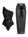 Badeanzug und Strandkleid im Stil der 1950er Jahre mit asymmetrischem Träger, Raffungen und Bauchkontrolle – Vintage-Badeanzug im Pin-up-Stil