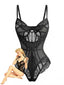 1980er Slip Blumen Spitze Bodysuit Dessous