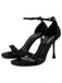 Schwarze Schlicht Slipper Spitz Stöckelschuhe