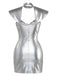 Silber 60er mit Neckholder und Metallic