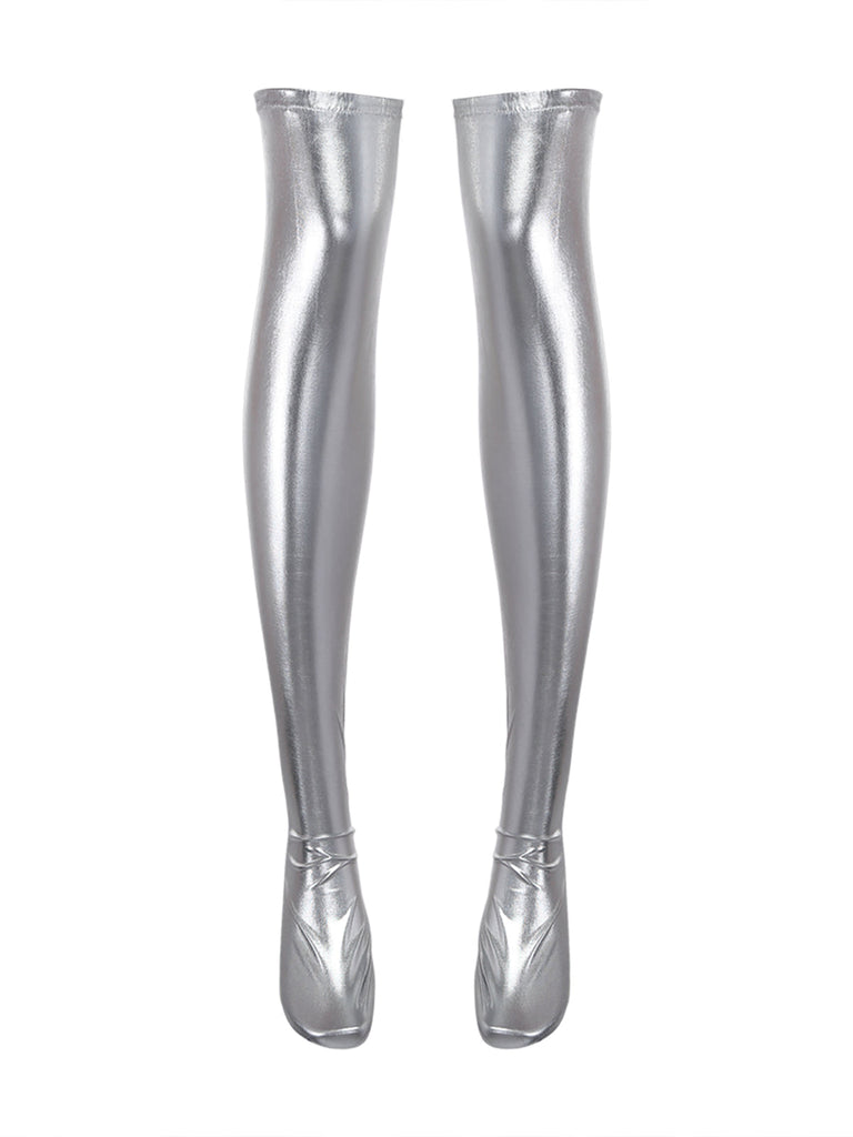 Silber 60er mit Neckholder und Metallic