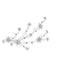 Silbere Haarspange mit Stern und Strass