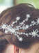 Silbere Haarspange mit Stern und Strass