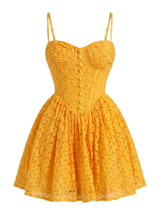 50er Kleid mit rückenfrei und Spitze