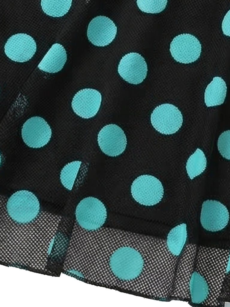 Türkisfarbener Tankini mit Blumenmuster im Stil der 1980er-Jahre – Vintage-Mode, Retro-Stil