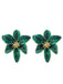 Vintage Emaille Lilie Blume Zucht Ohrringe