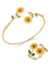 Vintage Armband mit Blumen und Ring