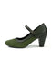 Vintage Pumps mit Spitz und Blockabsatz