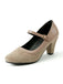 Vintage Pumps mit Spitz und Blockabsatz
