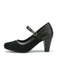 Vintage Pumps mit Spitz und Blockabsatz