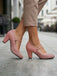 Vintage Pumps mit Spitz und Blockabsatz