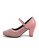 Vintage Pumps mit Spitz und Blockabsatz