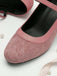 Vintage Pumps mit Spitz und Blockabsatz
