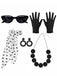 Vintage Polka-Dot Accessoire-Set für Party & Cosplay
