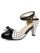 Vintage Pumps mit Polka-Dots und Schleife