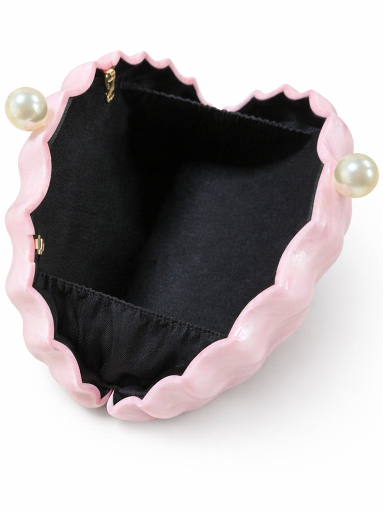 Vintage Tasche mit Perlen und Shell